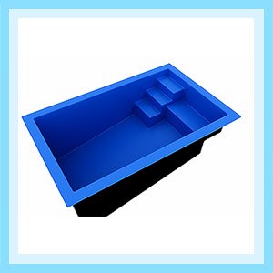 Modelo RC425 fabricada en plastico reforzado con fibra de vidrio pintada con gelcoat con resina isoftalica