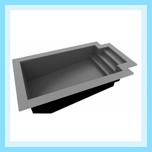 Modelo RC425 fabricada en plastico reforzado con fibra de vidrio pintada con gelcoat con resina isoftalica