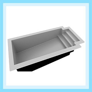 Modelo RC425 fabricada en plastico reforzado con fibra de vidrio pintada con gelcoat con resina isoftalica